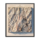 Gettysburg 2nd Day 1876 Shaded Relief Map - Muir Way - Vintage Relief