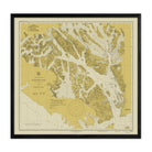 Glacier Bay, AK Nautical Chart 1942 - Muir Way - Vintage Map