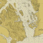 Glacier Bay, AK Nautical Chart 1942 - Muir Way - Vintage Map