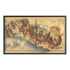 Grand Canyon 1948 Shaded Relief Map - Muir Way - Vintage Relief