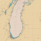 Great Lakes Nautical Chart 1944 - Muir Way - Vintage Map