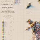 Great Britain 1957 Shaded Relief Map - Muir Way - Vintage Relief