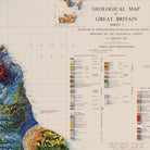 Great Britain 1957 Shaded Relief Map - Muir Way - Vintage Relief