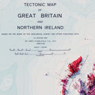 Great Britain and Northern Ireland 1966 Shaded Relief Map - Muir Way - Vintage Relief