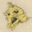 Hawaiian Islands Nautical Chart 1947 - Muir Way - Vintage Map