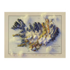 Iceland 1901 Shaded Relief Map - Muir Way - Vintage Relief