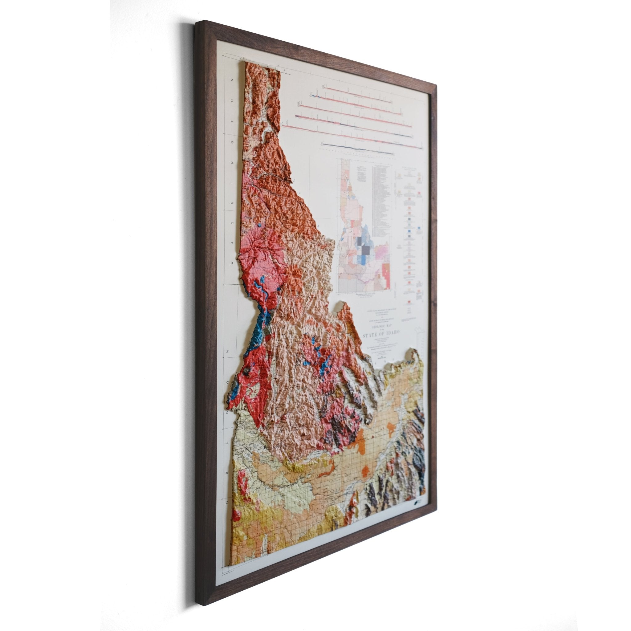 Idaho 1959 3D Raised Relief Map - Muir Way - 3D