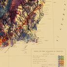Ireland 1878 Shaded Relief Map - Muir Way - Vintage Relief