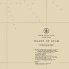 Guam Nautical Chart 1948 - Muir Way - Vintage Map