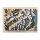 Jungfrau 1956 Shaded Relief Map - Muir Way - Vintage Relief