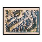 Jungfrau 1956 Shaded Relief Map - Muir Way - Vintage Relief