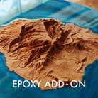 Custom Wood Carved Map - Muir Way - Custom