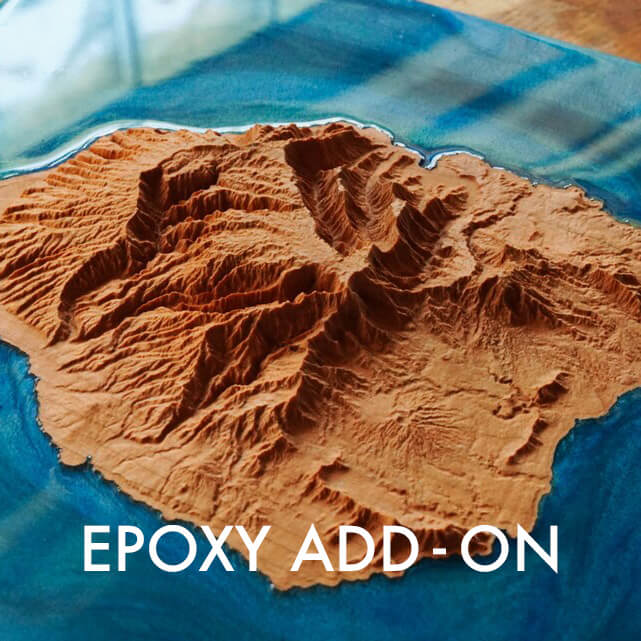 Custom Wood Carved Map - Muir Way - Custom