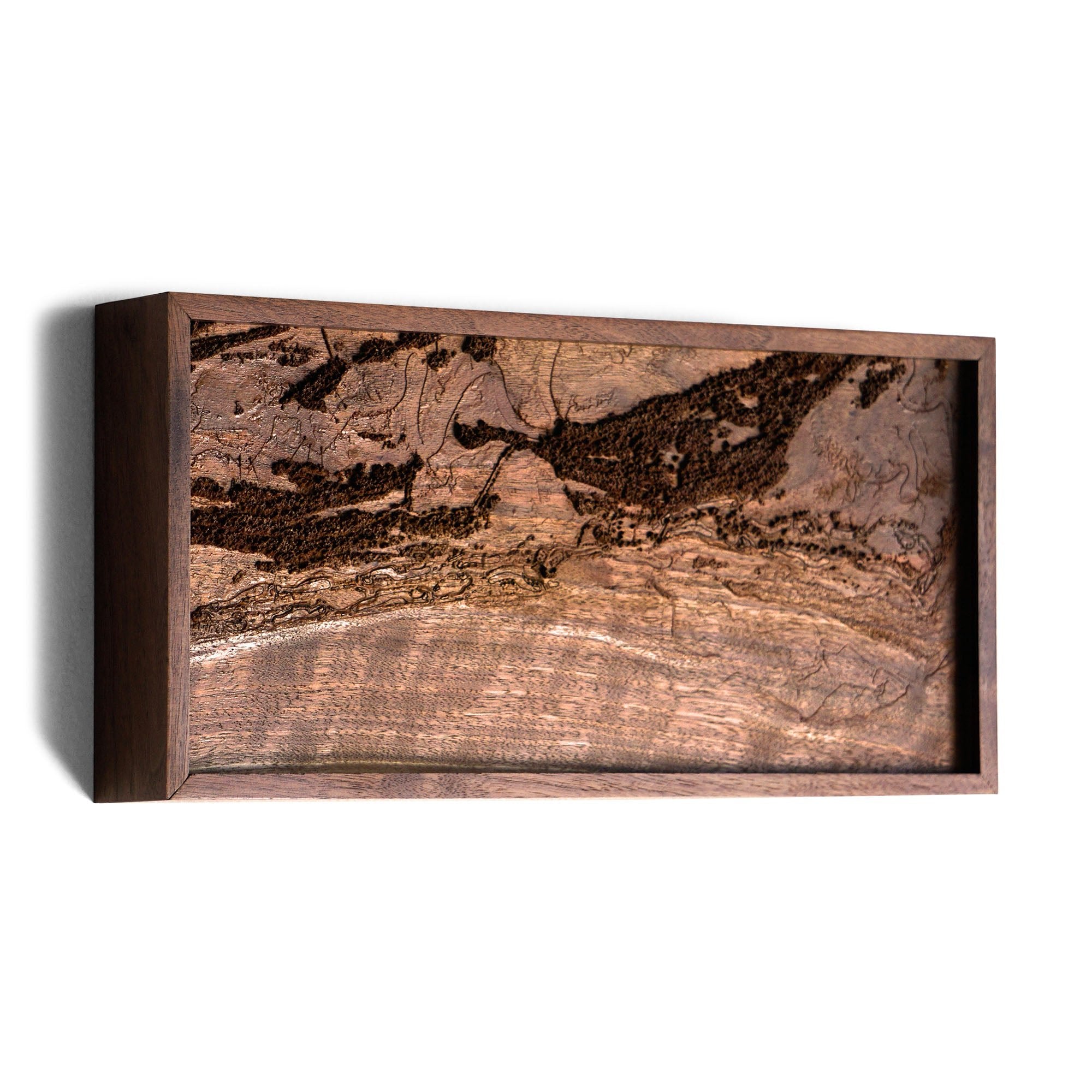 Kiawah Island, Ocean Course, SC – 3D Wood - Carved Map - Muir Way - Custom