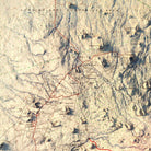 Kilimanjaro 1978 Shaded Relief Map - Muir Way - Vintage Relief