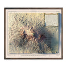Kilimanjaro 1978 Shaded Relief Map - Muir Way - Vintage Relief