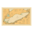 Lake Erie and Waterways between Lakes Ontario and Huron Nautical Chart 1910 - Muir Way - Vintage Map