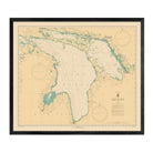 Lake Huron Nautical Chart 1940 - Muir Way - Vintage Map