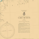 Lake Huron Nautical Chart 1940 - Muir Way - Vintage Map
