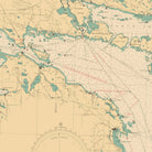 Lake Huron Nautical Chart 1940 - Muir Way - Vintage Map