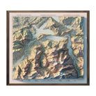 Lake Lucerne 1948 Shaded Relief Map - Muir Way - Vintage Relief