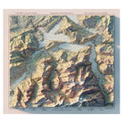 Lake Lucerne 1948 Shaded Relief Map - Muir Way - Vintage Relief