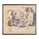 Lassen Volcanic National Park 1929 Shaded Relief Map - Muir Way - Vintage Relief