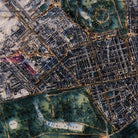 London - Whitbread's New Plan 1853 Shaded Relief Map - Muir Way - Vintage Relief