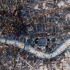 London - Whitbread's New Plan 1853 Shaded Relief Map - Muir Way - Vintage Relief