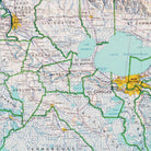 Louisiana 1968 Shaded Relief Map - Muir Way - Vintage Relief
