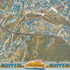 Luxembourg City 1961 Map - Muir Way - Vintage Map