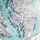 Maryland 1973 3D Raised Relief Map - Muir Way - 3D