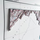 Maryland 1973 3D Raised Relief Map - Muir Way - 3D