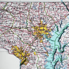 Maryland 1973 3D Raised Relief Map - Muir Way - 3D