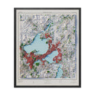 Madison, Wisconsin 1959 Shaded Relief Map - Muir Way - Vintage Relief