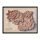 Mammoth Cave National Park 1930 Shaded Relief Map - Muir Way - Vintage Relief