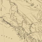 Map of the Distribution of the Native Tribes of Alaska and Adjoining Territory 1875 - Muir Way - Vintage Map