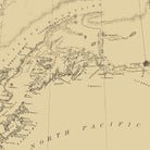 Map of the Distribution of the Native Tribes of Alaska and Adjoining Territory 1875 - Muir Way - Vintage Map