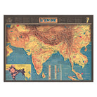 India 1942 Map - Muir Way - Vintage Map