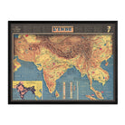 India 1942 Map - Muir Way - Vintage Map