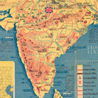 India 1942 Map - Muir Way - Vintage Map