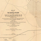 Map of the Battle Fields of Wilderness - Muir Way - Vintage Map