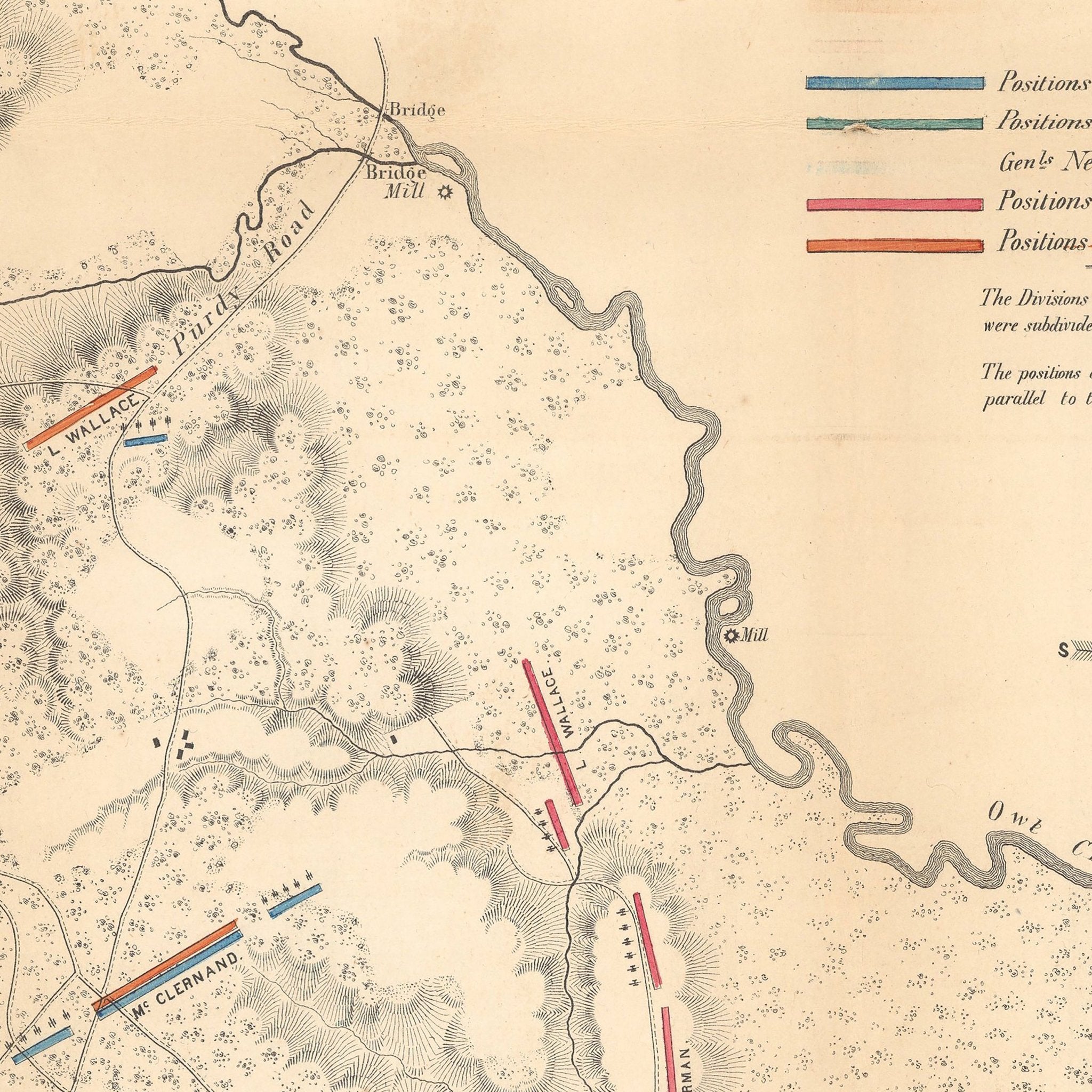 Field of Shiloh - Muir Way - Vintage Map
