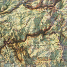 Mariposa, CA 1957 Shaded Relief Map - Muir Way - Vintage Relief
