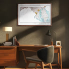 Maryland 1973 3D Raised Relief Map - Muir Way - 3D