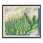 Mesa Verde National Park 1967 Shaded Relief Map - Muir Way - Vintage Relief