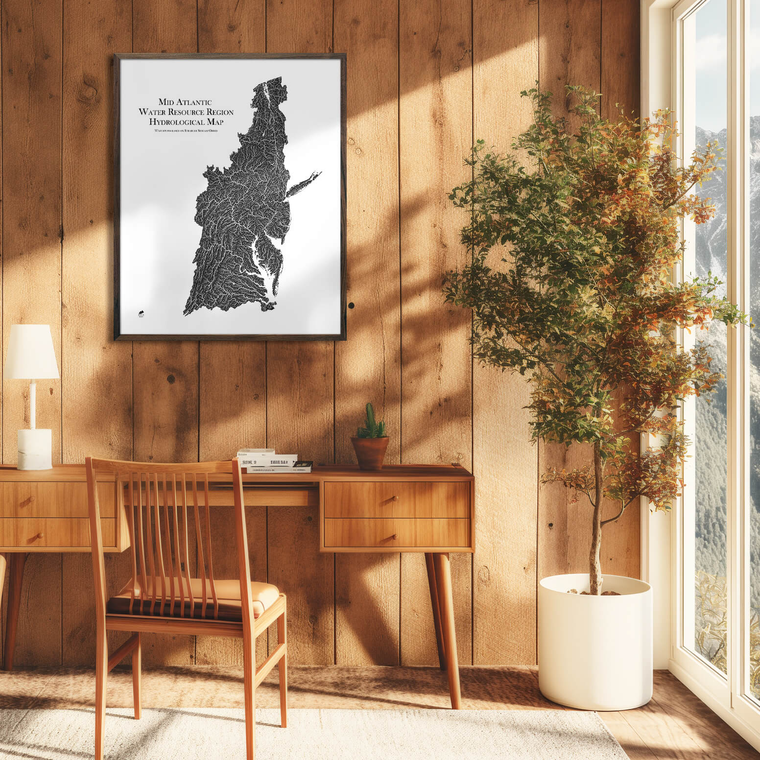 Mid Atlantic Regional Hydrological Map - Muir Way - Hydrology