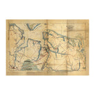 Military Map of Hampton Roads and Norfolk regions - Muir Way - Vintage Map