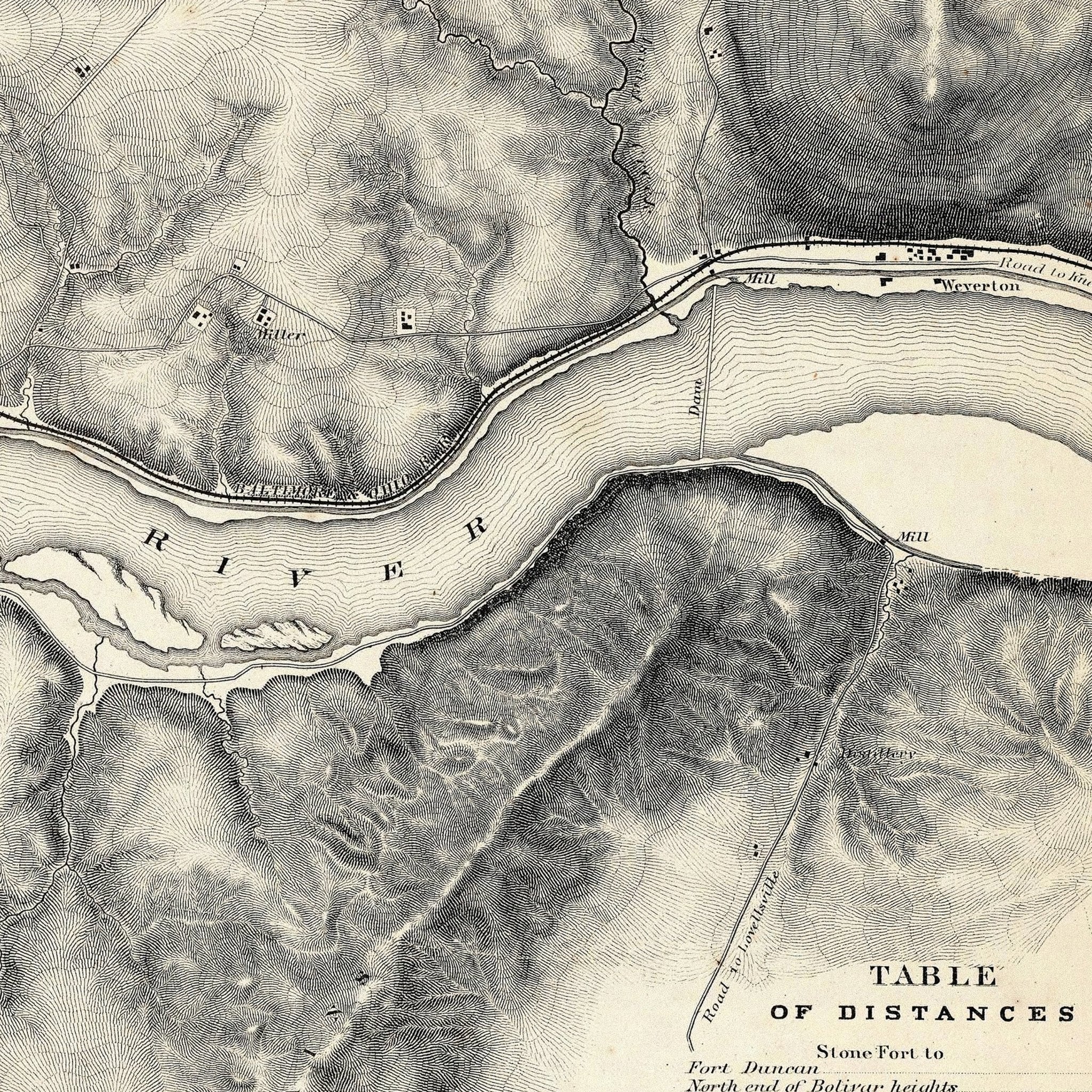 Military Map of Harper's Ferry, VA - Muir Way - Vintage Map