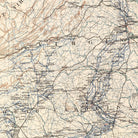 Military Map of Marches by W.T. Sherman - Muir Way - Vintage Map